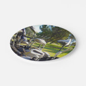 バッグフルゴルフクラブ、紙パーティープレート ペーパープレート (アングル)