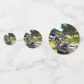 バッグフルゴルフクラブ、誕生日テーブル紙吹雪 コンフェッティ (裏面)