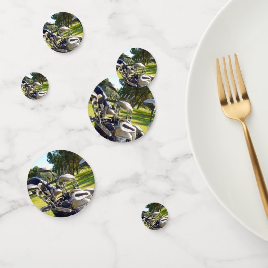 バッグフルゴルフクラブ、誕生日テーブル紙吹雪 コンフェッティ (グループ)