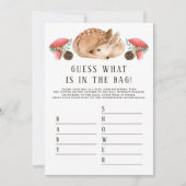 バッグベビーセッカーシャワーゲームの内容を推測 招待状 (正面)