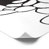 バッグポスターからこぼれた豆 ポスター (角)