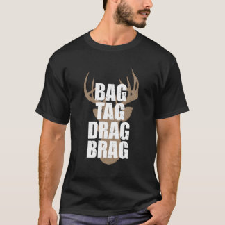 バッグラベルドラッグブラグ狩りディアガンカントリー Tシャツ