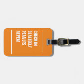 バッグラベル – チェックイン、ピーナッツ、リピート ラゲッジタグ (正面横)