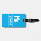 バッグラベル – ミセス<Custom Name> ラゲッジタグ (正面横)