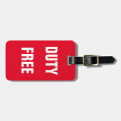 バッグラベル – 免税 ラゲッジタグ (正面横)