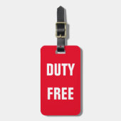 バッグラベル – 免税 ラゲッジタグ (正面縦)