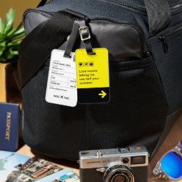 バッグラベル – 愛とは… ラゲッジタグ