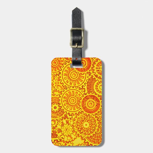 バッグラベル- Clockwork ラゲッジタグ (正面縦)