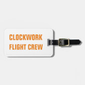 バッグラベル- Clockwork Flight Crew ラゲッジタグ (正面横)