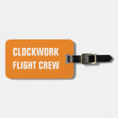 バッグラベル- Clockwork Flight Crew ラゲッジタグ (正面横)
