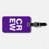 バッグラベル- CREW ラゲッジタグ (正面横)