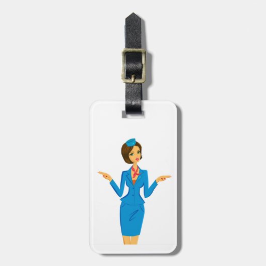 バッグラベル- EXIT ラゲッジタグ (正面縦)