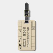 バッグラベル- Mile High Concession Card ラゲッジタグ (正面縦)