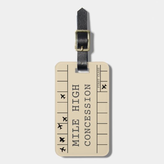 バッグラベル- Mile High Concession Card ラゲッジタグ (正面縦)