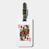 バッグラベル- Queen of Diamonds ラゲッジタグ (正面縦)