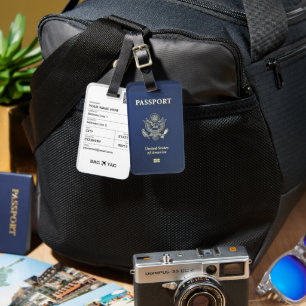 バッグラベル- U.S. Passport ラゲッジタグ