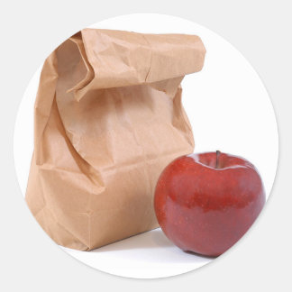 バッグランチスタンプ ラウンドシール