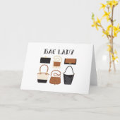 バッグレディ カード (黄色い花)