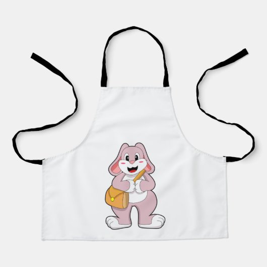 バッグ付きウサギ エプロン (正面)