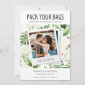 バッグ写真ジャマイカ結婚の セーブザデート (正面)