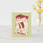 バッグ好きな本読 カード (黄色い花)
