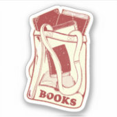 バッグ好きな本読 シール (正面)