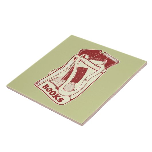 バッグ好きな本読 タイル (側面)