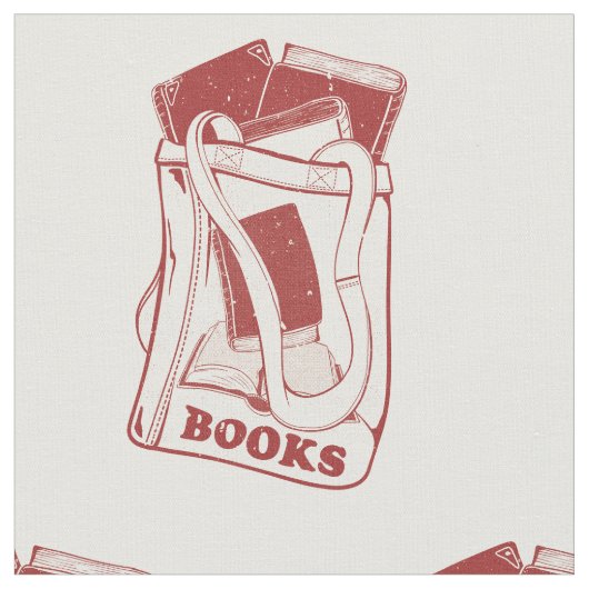 バッグ好きな本読 ファブリック (クローズアップ)