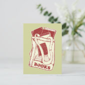 バッグ好きな本読 ポストカード (スタンド正面)