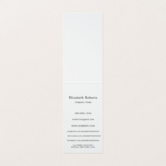 バッグ旅行代理店のパック 名刺 (内部フラット)