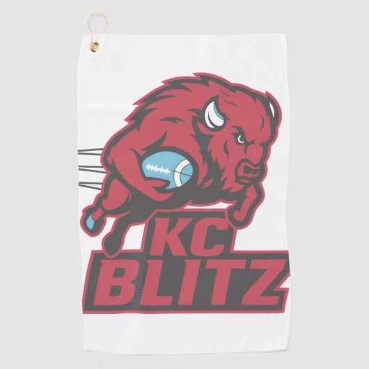 バッグ用クリップ付タオル ゴルフタオル (正面)