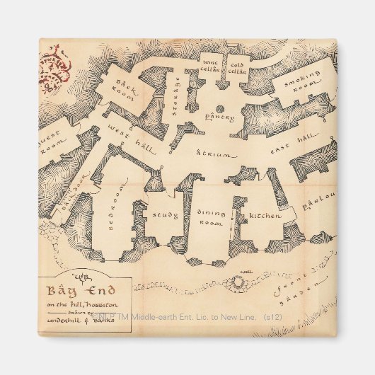 バッグ終了 マグネット (正面)