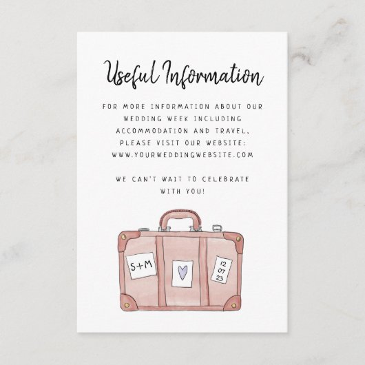 バッグ結婚のエンクロージャカードの梱包 エンクロージャーカード (正面)