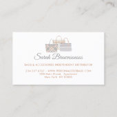 バッグ財布アクセサリー販売代理店 名刺 (裏面)