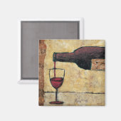 バッグ04レッドワイン.tif マグネット (正面/裏面)