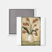 バッグ10-V2チューリップin Red.tif マグネット (正面/裏面)