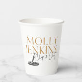 バッコレット料理テーマパーティー紙カップ 紙コップ (裏面)