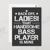 バッシストのガールフレンドのギフトベース選手の妻ガール ポストカード (正面/裏面)