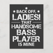 バッシストのガールフレンドのギフトベース選手の妻ガール ポストカード (正面)