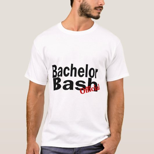 バッシュ独身（公式） Tシャツ (正面)