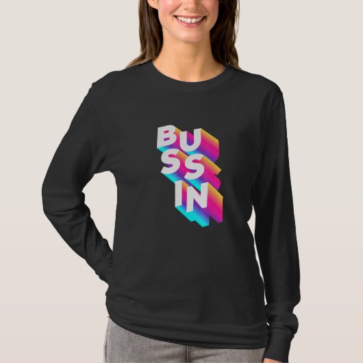 バッシンのウイルスミームスラング関連可能 Tシャツ (正面)