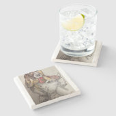 バッシーのフォーク ストーンコースター (横)