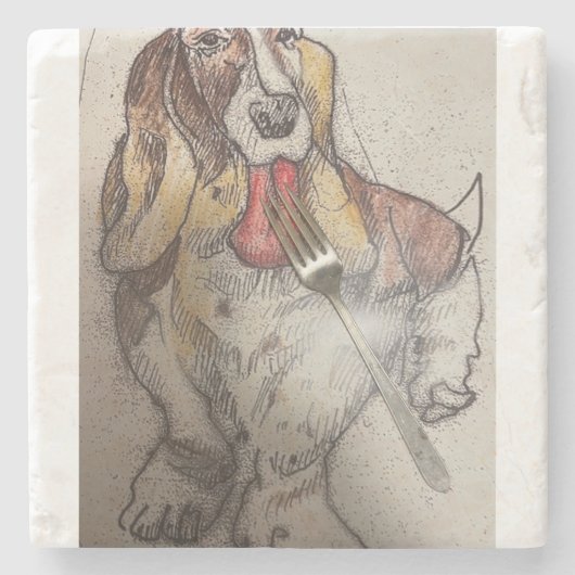 バッシーのフォーク ストーンコースター (正面)