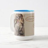 バッシーの母の日のマグカップ ツートーンマグカップ (正面左)