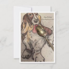 バッシー誕生日カード サンキューカード