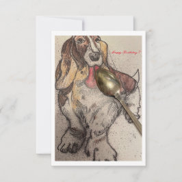 バッシー誕生日カード サンキューカード