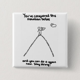 バッジの前にこの山を征服しました 缶バッジ