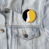 バッジの名札のかわいいコウテイペンギンの漫画 缶バッジ (インサイチュ)