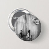 バッジはパニックに陥りません 缶バッジ (正面&裏面)