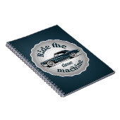 バッジクラシックイラストレーションのような車。 ノートブック (右側)